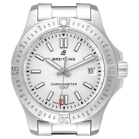 Breitling Colt Automatic Silver Dial Men's Watch.